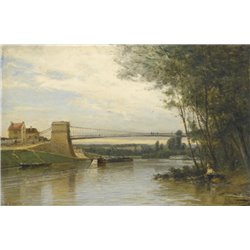 Мост Овер-сюр-Уаз - Модульная картины, Репродукции, Декоративные панно, Декор стен