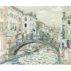 Картина на холсте по фото Модульные картины Печать портретов на холсте Маленький мост, Венеция