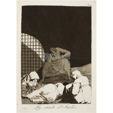 Капричос - Лист 34. Их одолевает сон