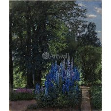 Картина на холсте по фото Модульные картины Печать портретов на холсте Наперстянки в летнем саду