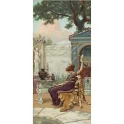 Наматывание шерсти в помпейском саду - Модульная картины, Репродукции, Декоративные панно, Декор стен