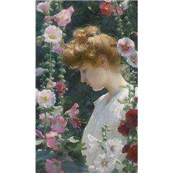 Карран Чарльз «Девушка и мальвы»