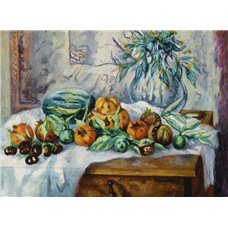 Картина на холсте по фото Модульные картины Печать портретов на холсте Натюрморт с арбузом и фруктами