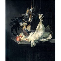 Натюрморт с птицами - Модульная картины, Репродукции, Декоративные панно, Декор стен