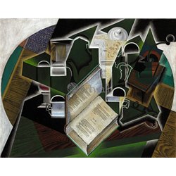 Книга, трубка и очки
