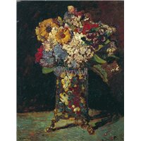 Портреты картины репродукции на заказ - Натюрморт с цветами