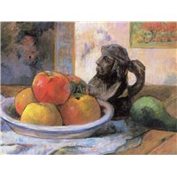 Портреты картины репродукции на заказ - Натюрморт с яблоками и грушей