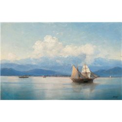 Корабли перед кавказским побережьем