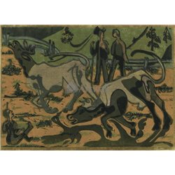Коровы весной