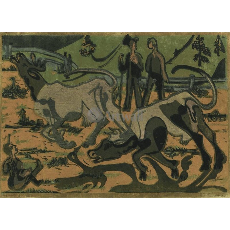 Коровы весной