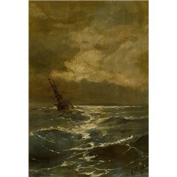 Корабль во время шторма
