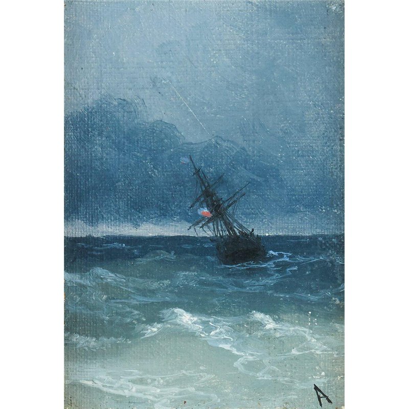 Корабль в море