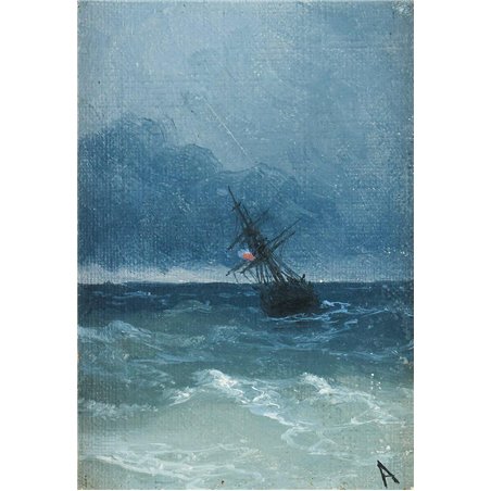 Корабль в море