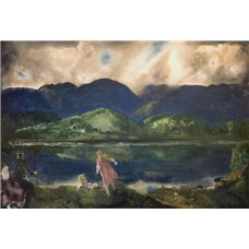 Картина на холсте по фото Модульные картины Печать портретов на холсте Озеро Купера, Вудсток