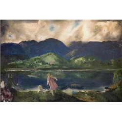 Озеро Купера, Вудсток - Модульная картины, Репродукции, Декоративные панно, Декор стен