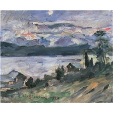 Картина на холсте по фото Модульные картины Печать портретов на холсте Озеро Вальхен, ночь