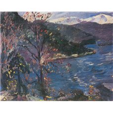 Картина на холсте по фото Модульные картины Печать портретов на холсте Озеро Вальхен осенью