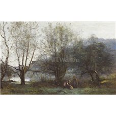 Картина на холсте по фото Модульные картины Печать портретов на холсте Озеро в Виль де Авре