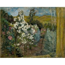 Картина на холсте по фото Модульные картины Печать портретов на холсте Окно с видом на весенний сад