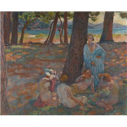 Купальщицы под соснами