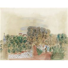 Картина на холсте по фото Модульные картины Печать портретов на холсте Оливковые деревья и часовня