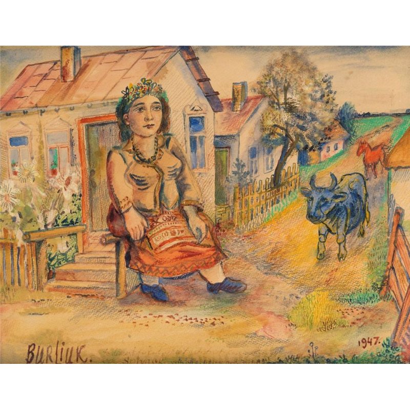 Крестьянка и корова
