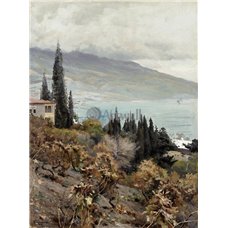 Картина на холсте по фото Модульные картины Печать портретов на холсте Осень, на виноградниках