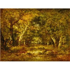Картина на холсте по фото Модульные картины Печать портретов на холсте Осень в лесу