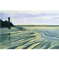 Картина на холсте по фото Модульные картины Печать портретов на холсте Онфлер в вечернем свете море, пляж