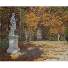 Картина на холсте по фото Модульные картины Печать портретов на холсте Осенний парк