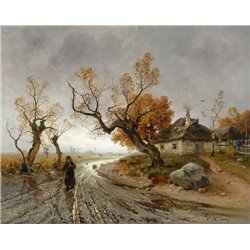 Осенний пейзаж - Модульная картины, Репродукции, Декоративные панно, Декор стен
