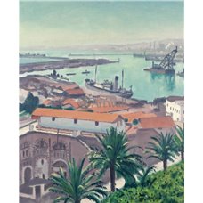 Картина на холсте по фото Модульные картины Печать портретов на холсте Пальмы перед портом Ле Ага