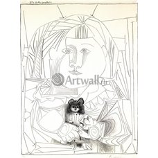 Картина на холсте по фото Модульные картины Печать портретов на холсте Палома и кукла