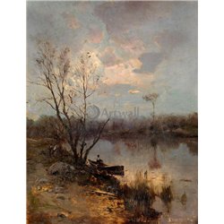 Лодка на берегу реки