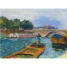 Картина на холсте по фото Модульные картины Печать портретов на холсте Парижский мост через Сену