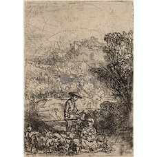 Картина на холсте по фото Модульные картины Печать портретов на холсте Пастух и его семья