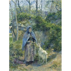 Пастушка и коза - Модульная картины, Репродукции, Декоративные панно, Декор стен