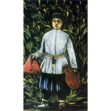Мальчик несет обед