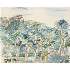 Картина на холсте по фото Модульные картины Печать портретов на холсте Пейзаж Прованса, Ле бау де Сен-Жанне