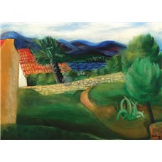 Картина на холсте по фото Модульные картины Печать портретов на холсте Пейзаж в южной Франции