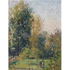 Картина на холсте по фото Модульные картины Печать портретов на холсте Пейзаж с двумя фигурами, Егарни, осень