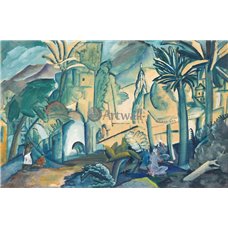 Картина на холсте по фото Модульные картины Печать портретов на холсте Пейзаж с пальмами, Индия
