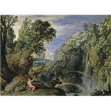 Картина на холсте по фото Модульные картины Печать портретов на холсте Пейзаж с Психеей и Юпитером