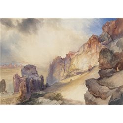 Песчаная буря, Акома, Нью-Мексико - Модульная картины, Репродукции, Декоративные панно, Декор стен