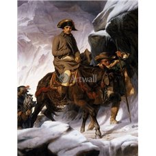Картина на холсте по фото Модульные картины Печать портретов на холсте Переход Наполеона через Альпы