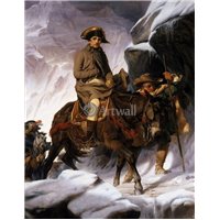 Портреты картины репродукции на заказ - Переход Наполеона через Альпы