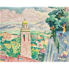 Картина на холсте по фото Модульные картины Печать портретов на холсте Перуджа, колокольня Санта-Мария-Нуова