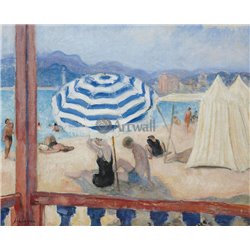 Пляж в Каннах - Модульная картины, Репродукции, Декоративные панно, Декор стен
