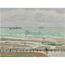 Картина на холсте по фото Модульные картины Печать портретов на холсте Пляж Булонь-сюр-Мер