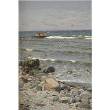 Картина на холсте по фото Модульные картины Печать портретов на холсте Пляж в Аальсгаарде